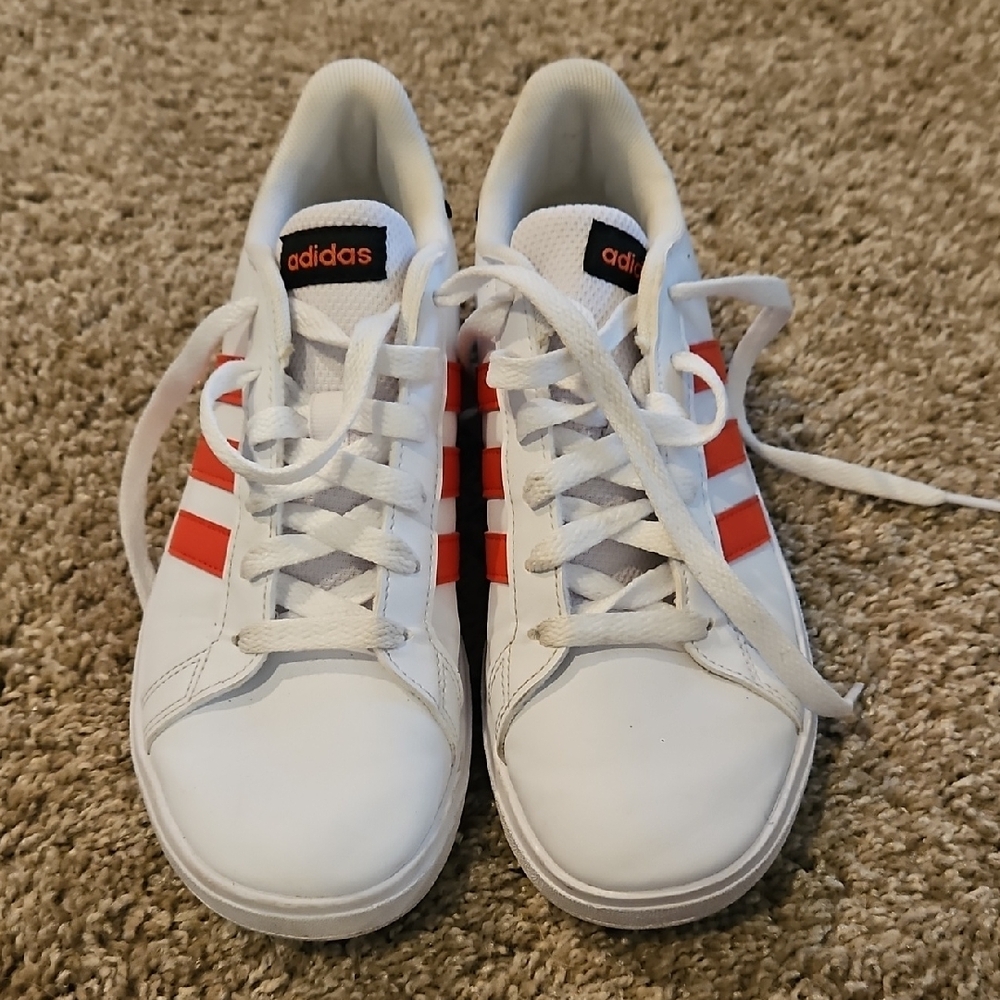Adidas White and Red Sneakers